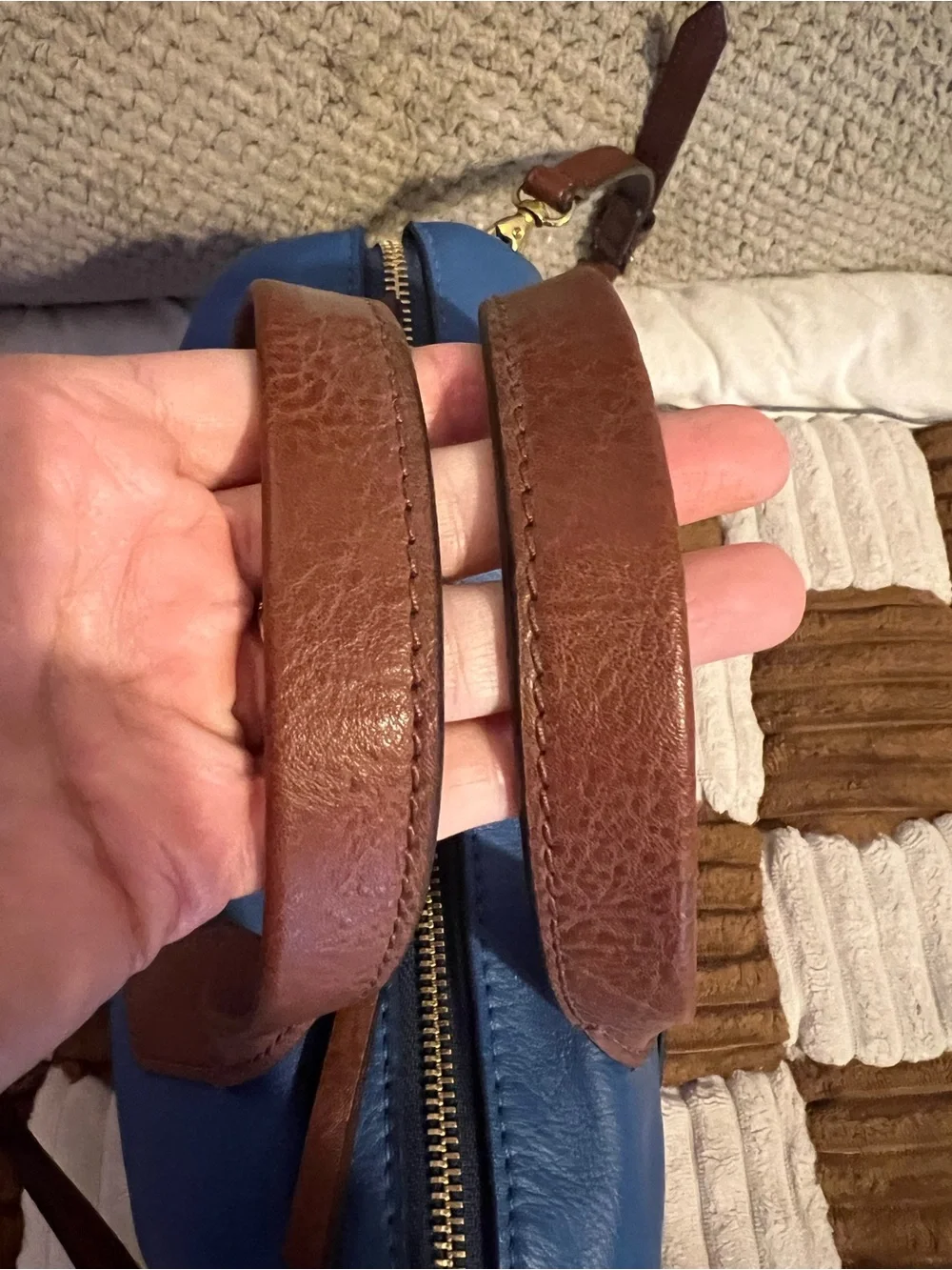 Fossil Fiona Satchel in Malibu Blue NWTS!